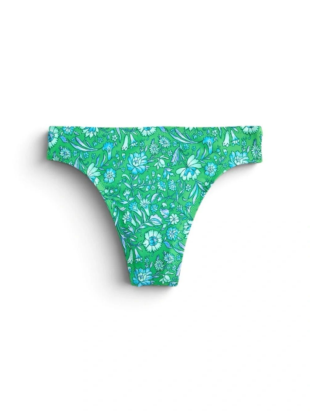 J.Crew High-rise cheeky bikini bottom in marigold blooms S